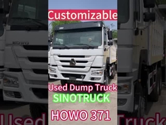 Εγχειρίδιο 10 τροχών Sinotruk Dump Truck 351 450hp 20 κυβικό μέτρο που χρησιμοποιείται με 2 αντίστροφες ταχύτητες