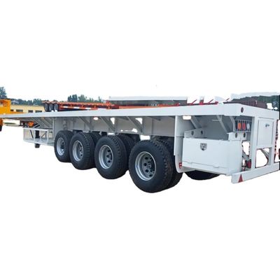 Καλή τιμή. 3 4 άξονες Flat Bed Semi Trailers 40 Ft Container Flatbed Semi Trailers προς πώληση στην Τανζανία σε απευθείας σύνδεση