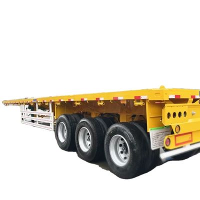 Καλή τιμή. 3 4 5 Άξονες 40ft Flatbed Semi Trailer 60ft High Load Capacity 13T-16T Για το Μεξικό σε απευθείας σύνδεση
