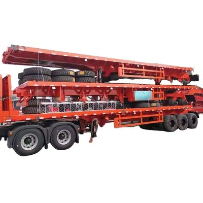 Καλή τιμή. 70 τόνων 3 άξονες Flatbed Semi Trailer Pan Trailer Semi Truck Flatbed Trailer 40ft 12metre Για πώληση σε απευθείας σύνδεση