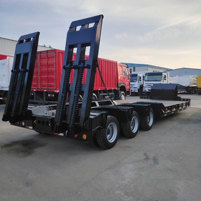 Καλή τιμή. Νέο 3 άξονες Semi Truck Lowboy Trailer, 60 τόνων Low Bed Trailer προς πώληση σε απευθείας σύνδεση