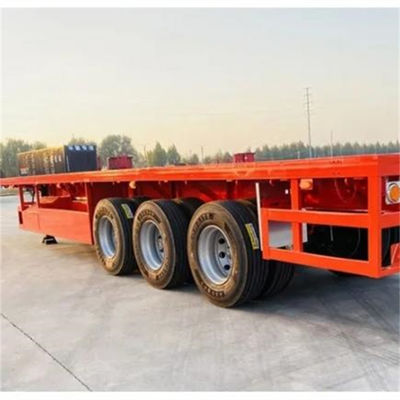 Καλή τιμή. 3 άξονες Custom 2 4 5 6 άξονες 40 Ft 12.00R20 Τεχνητό κοντέινερ Μεταφοράς Flatbed Semi-Trailer με μέγιστο ωφέλιμο φορτίο 30ton σε απευθείας σύνδεση