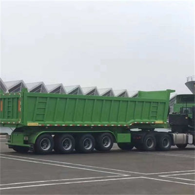 Καλή τιμή. 3/4Axle 12R20 Τεχνη πάχος πλευρικού τοίχου 6 mm πάχος κάτω πλάκας 8 mm 24 m3 Dump Semi Trailer σε απευθείας σύνδεση